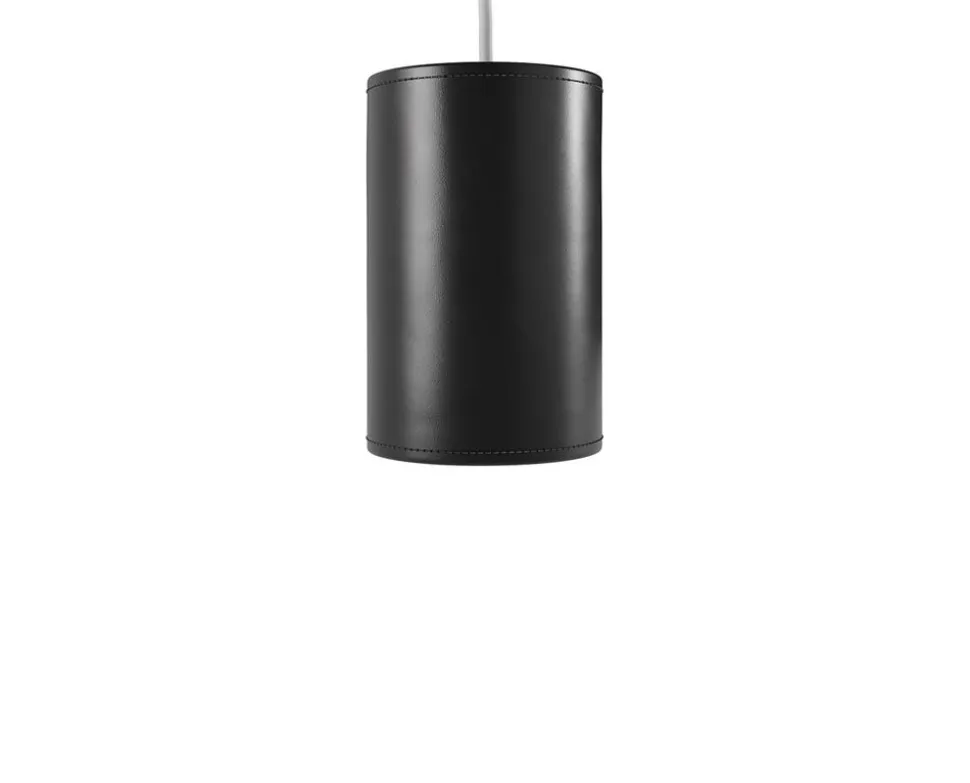 Cylinder Pendel Läder | 20 cm | Black