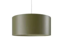 Cylinder Pendel Läder | 50 cm | Grass Green