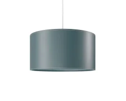 Cylinder Pendel Läder | 42 cm | Ocean Blue