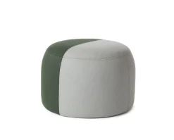 Dainty Puff  | Warm grey / Forest green