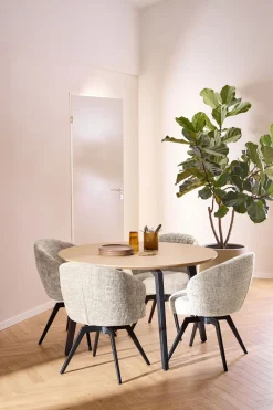 Darlene Karmstol | Juto Beige, Svart