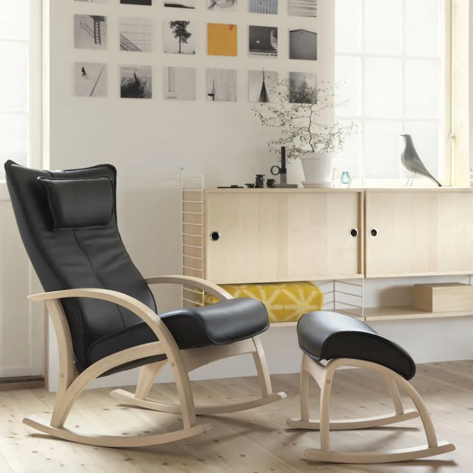 Delta Comfort Fåtölj med Pall | Original | Fårskinn