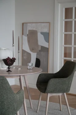 Denley Karmstol | Grön/Vitpigmenterad Ek
