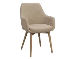 Denley Karmstol | Ljusbeige/Vitpigmenterad Ek
