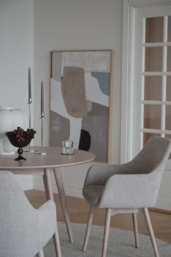 Denley Karmstol | Ljusbeige/Vitpigmenterad Ek