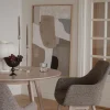 Denley Karmstol | Mörkbeige/Vitpigmenterad Ek