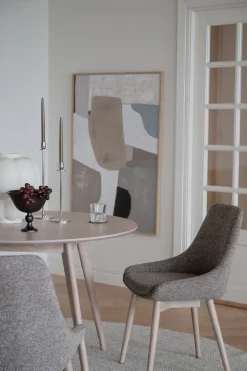 Denley Stol | Mörkbeige/Vitpigmenterad Ek