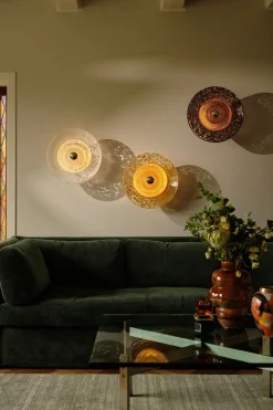 DiscoRama Vägglampa | Amber