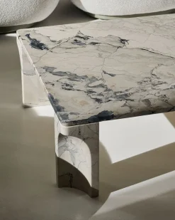 Doric Soffbord 140x80 | Electric Grey Limestone