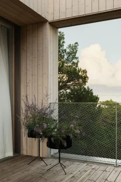 Drum Bord med Planteringskruka | 46 CM