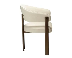 Duct Karmstol | Simply Beige Bouclé/Antique Brass