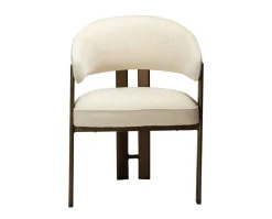 Duct Karmstol | Simply Beige Bouclé/Antique Brass