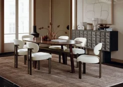 Duct Karmstol | Simply Beige Bouclé/Antique Brass