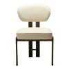Duct Stol | Simply Beige Bouclé/Antique Brass