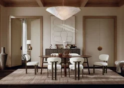 Duct Stol | Simply Beige Bouclé/Antique Brass