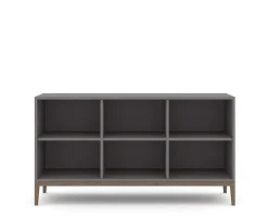 Edge 2.0 Bokhylla | Grey/ Burned Walnut | 3 Hyllor