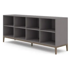 Edge 2.0 Bokhylla | Grey/ Burned Walnut | 4 Hyllor