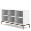Edge 2.0 Bokhylla | White/ Burned Walnut | 3 Hyllor