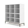 Edge 2.0 Bokhylla | White/ Burned Walnut | 6 Hyllor