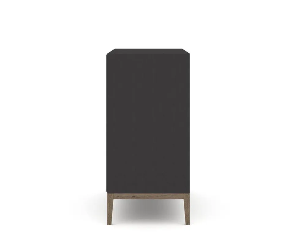 Edge 2.0 Byrå | Black/ Burned Walnut