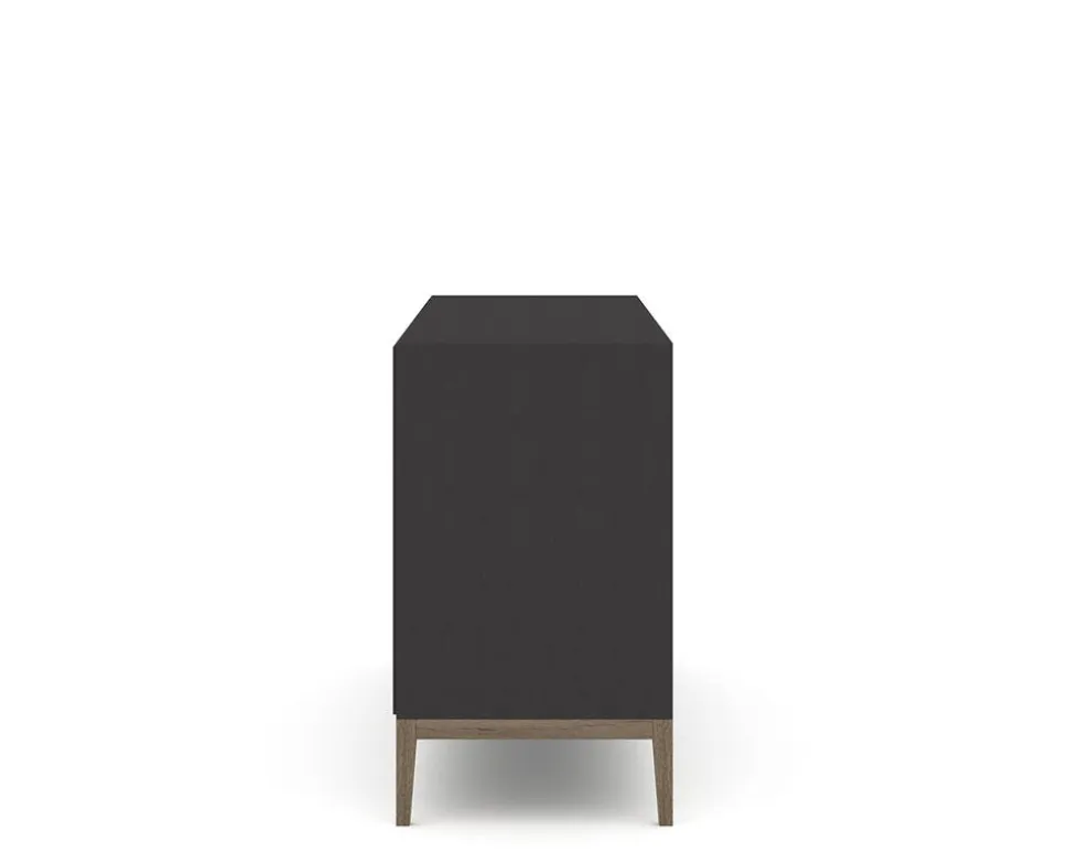 Edge 2.0 Skänk 3 Dörrar | Black/ Burned Walnut