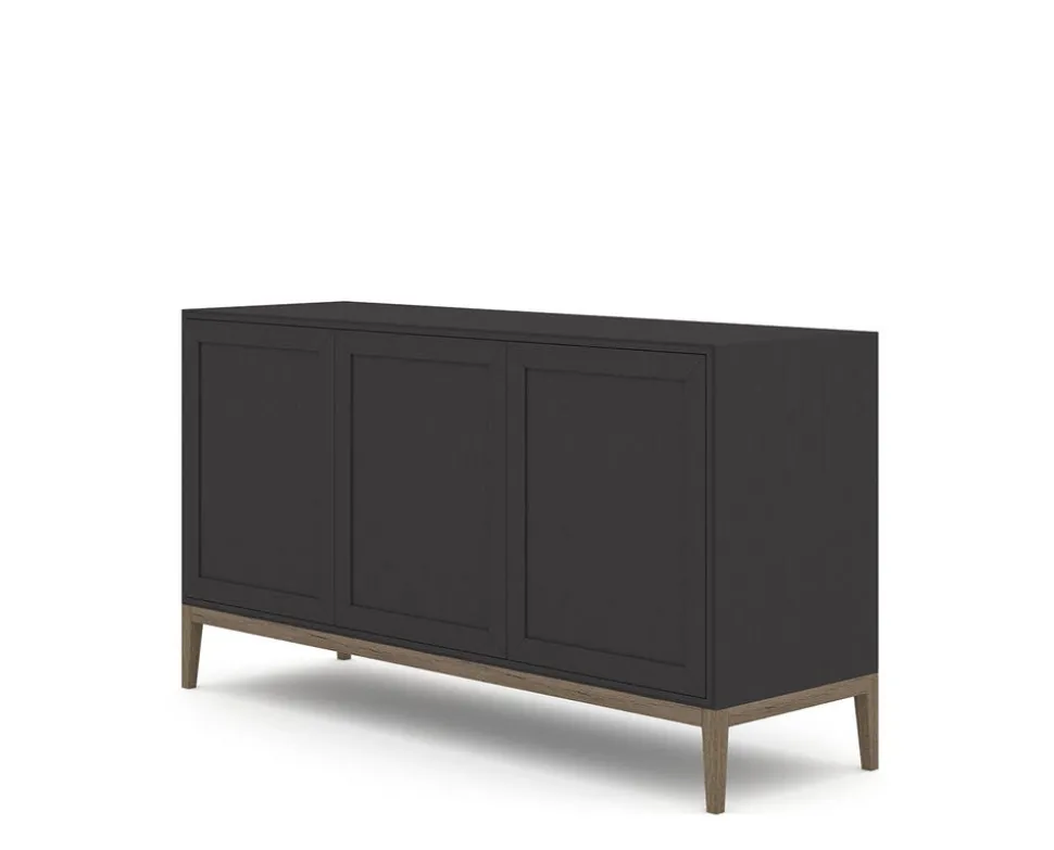 Edge 2.0 Skänk 3 Dörrar | Black/ Burned Walnut