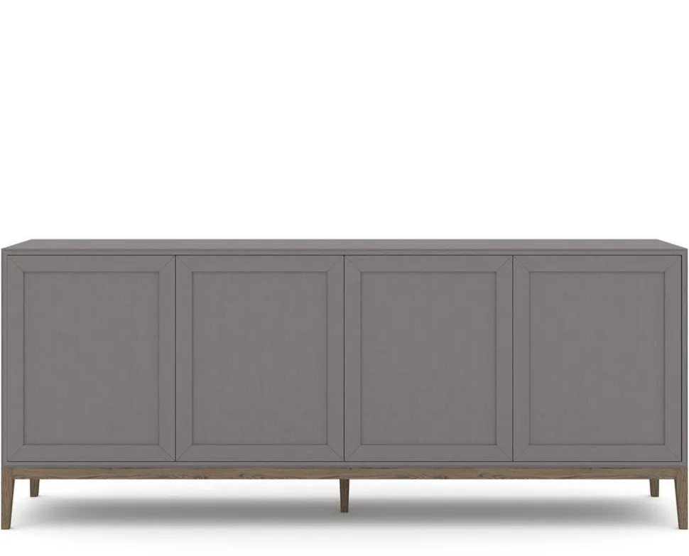 Edge 2.0 Skänk 4 Dörrar | Grey/ Burned Walnut