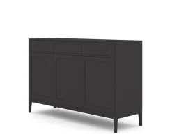 Edge 2.0 Skänk 3 Dörrar + 3 Lådor | Black