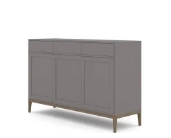 Edge 2.0 Skänk 3 Dörrar + 3 Lådor | Grey/ Burned Walnut