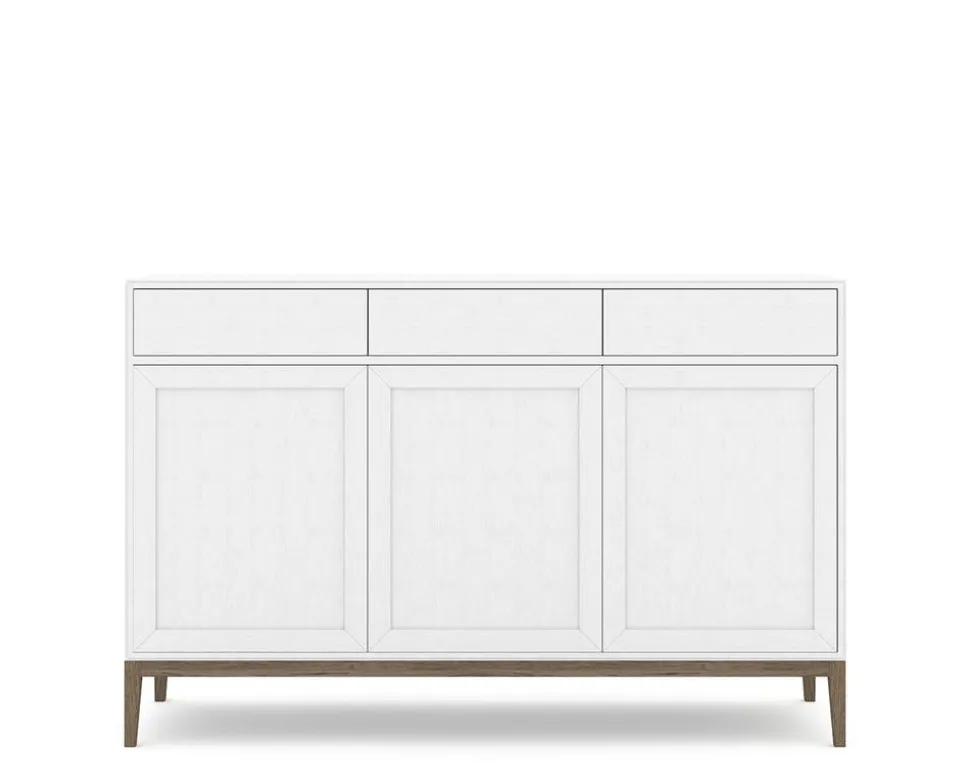 Edge 2.0 Skänk 3 Dörrar + 3 Lådor | White/ Burned Walnut