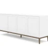 Edge 2.0 Skänk 4 Dörrar | White/ Burned Walnut