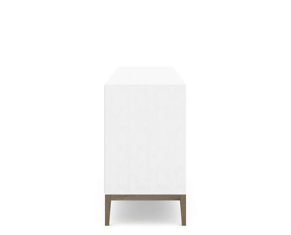 Edge 2.0 Skänk 4 Dörrar | White/ Burned Walnut