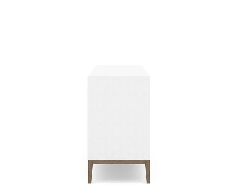 Edge 2.0 Skänk 3 Dörrar | White/ Burned Walnut