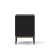 Edge 2.0 Sängbord | Black/Burned Walnut, Hylla