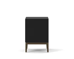 Edge 2.0 Sängbord | Black/Burned Walnut, Hylla