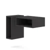 Edge 2.0 Sängbord | Black, 1 hyllplan