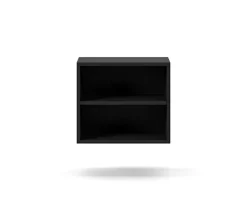 Edge 2.0 Sängbord | Black, Vägghängd med hylla