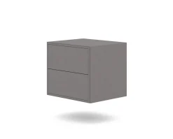 Edge 2.0 Sängbord | Grey, Vägghängd