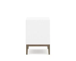 Edge 2.0 Sängbord | White/Burned Walnut