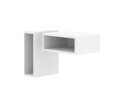 Edge 2.0 Sängbord | White, 1 hyllplan
