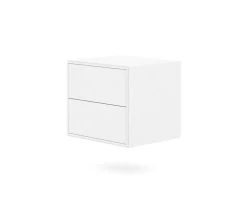 Edge 2.0 Sängbord | White, Vägghängd