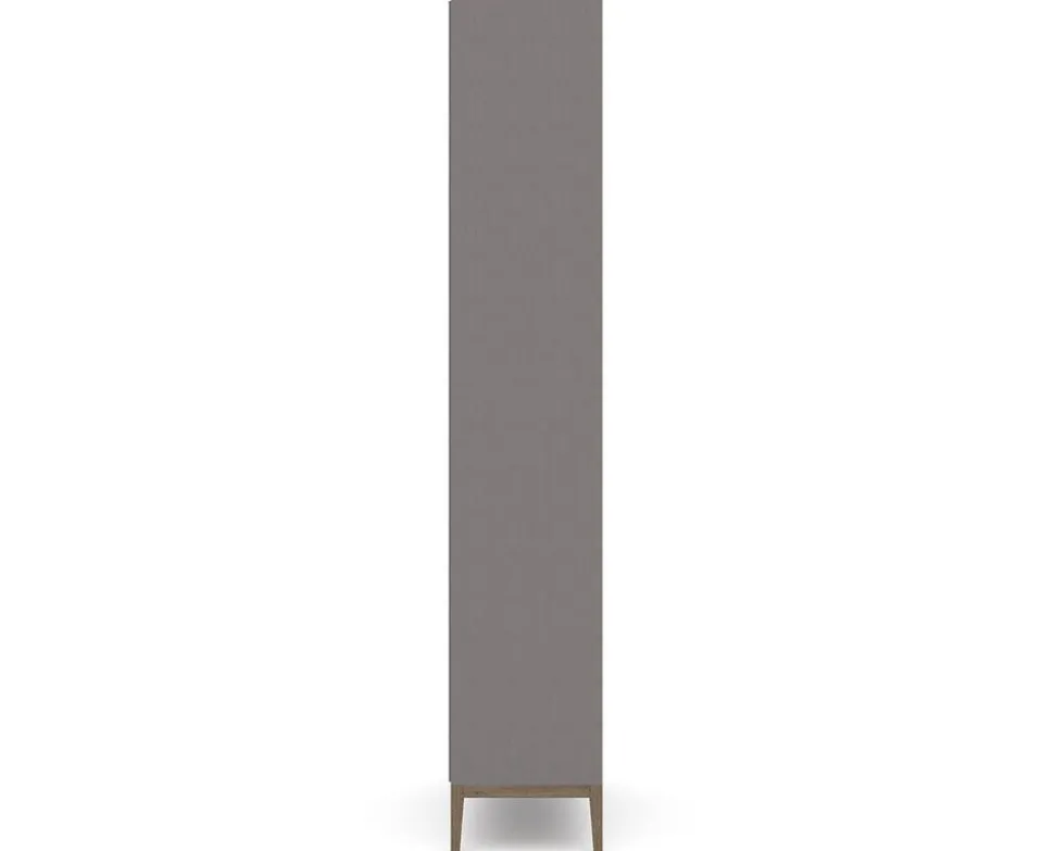 Edge 2.0 Vitrinskåp, 4 Dörrar | Grey/ Burned Walnut