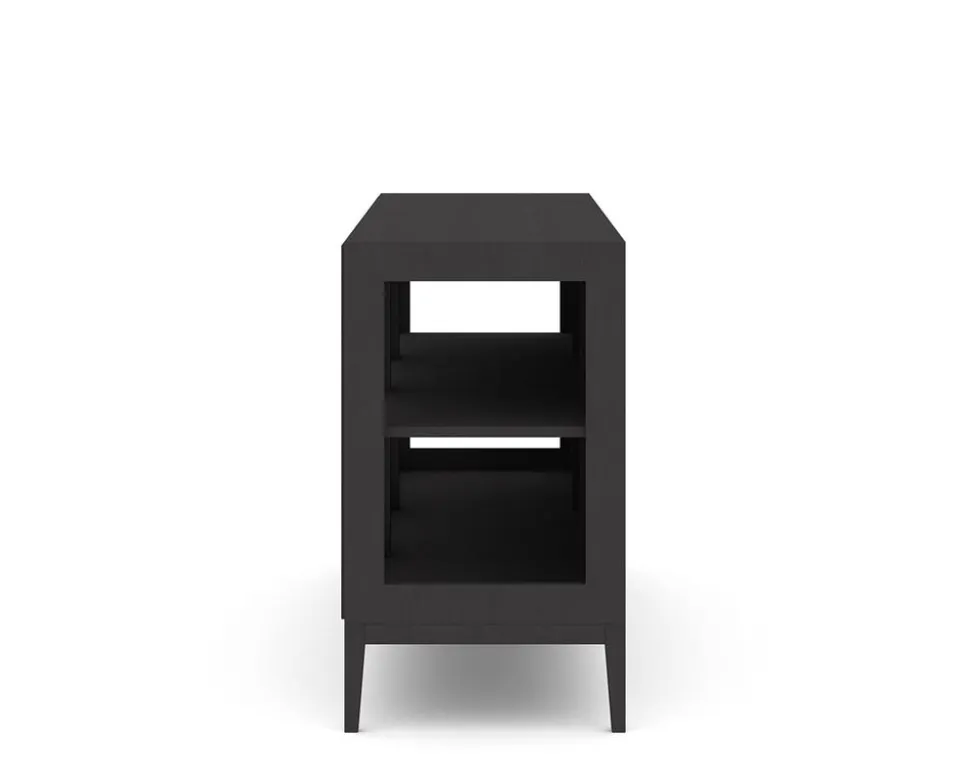 Edge 2.0 Vitrinskåp | 3 Dörrar, 1-Sektion, Black