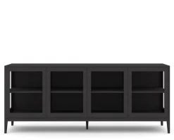 Edge 2.0 Vitrinskåp | 4 Dörrar, 1-Sektion, Black