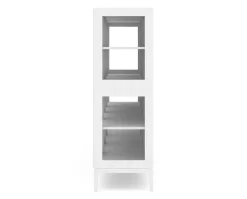 Edge 2.0 Vitrinskåp | 4 Dörrar, 2-Sektioner, White