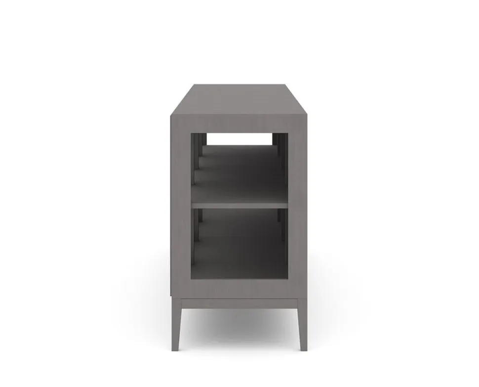 Edge 2.0 Vitrinskåp | 4 Dörrar, 1-Sektion, Grey