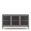 Edge 2.0 Vitrinskåp | 3 Dörrar, 1-Sektion, Grey/ Burned Walnut