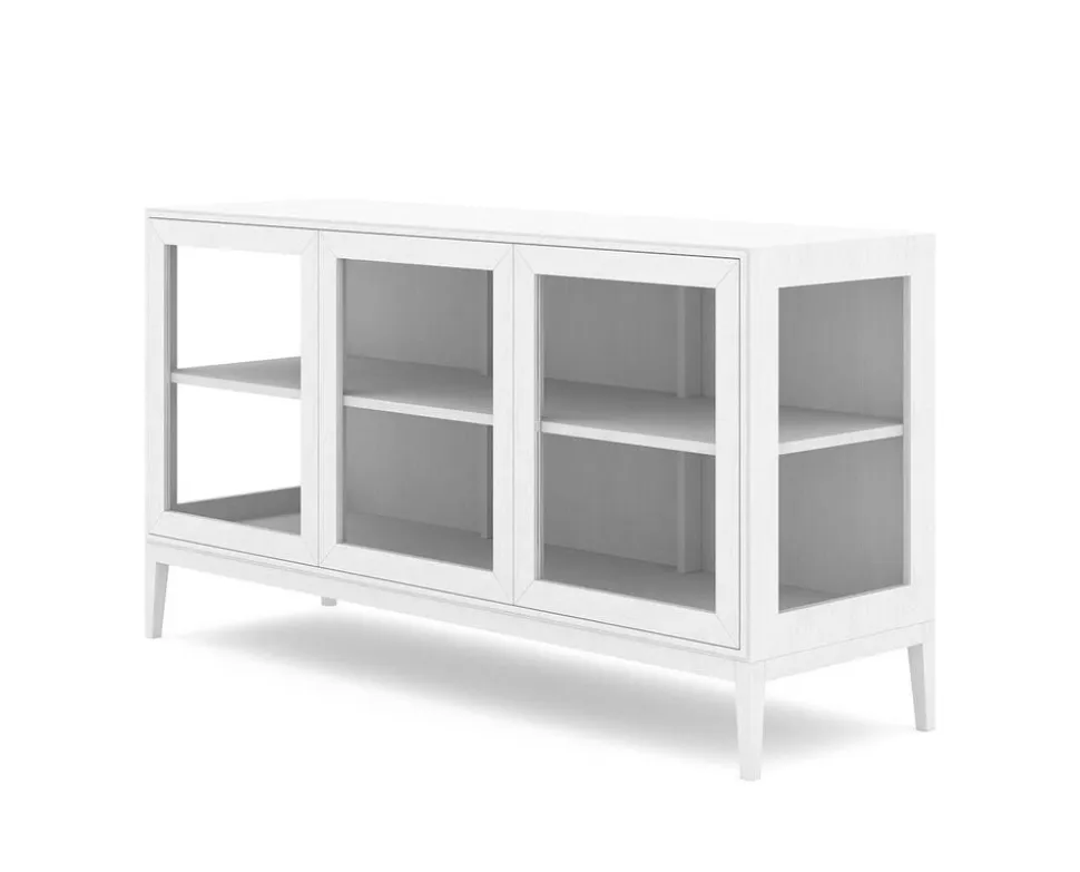 Edge 2.0 Vitrinskåp | 3 Dörrar, 1-Sektion, White