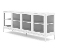 Edge 2.0 Vitrinskåp | 4 Dörrar, 1-Sektion, White