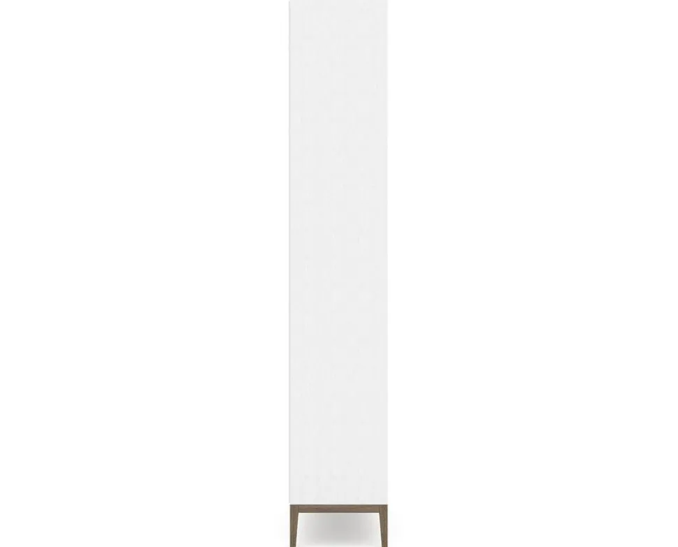 Edge 2.0 Vitrinskåp, 4 Dörrar | White/ Burned Walnut